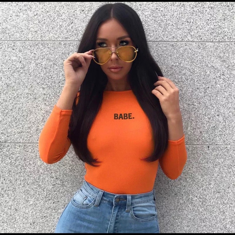 Babe long sleeve bodysuit